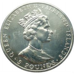 5 Pounds - Elizabeth II The Queen Mother`s 90th Birthday