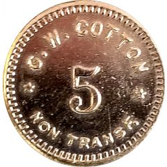 5 Cents - G. W. Cotton