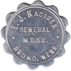1 Dollar - E.J. Kacirek General Merchandise Bruno, Nebraska