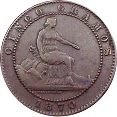 5 Centimos - Provisional Government