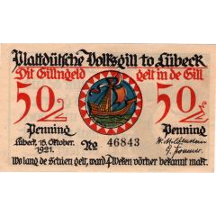 50 Pfennig Plattdeutsche Volksgilde