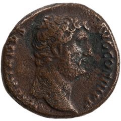 Dupondius or As - Hadrian SALVS AVG S C, Salus