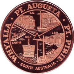 Medal - Tourist Dollar Port Augusta - The Iron Triangle, Tourist Souvenir
