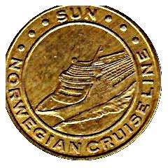 Token - Caribbean Mint Norwegian Cruise Line - Sun