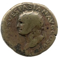 Dupondius - Vespasian ROMA S C, Roma and Victory