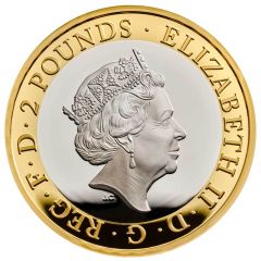 2 Pounds - Elizabeth II Captain Cook - I, Silver Proof