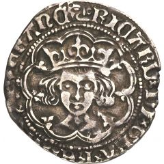 1 Groat - Richard III type 2b, boar`s head