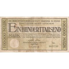 100 000 Mark Bergwerksgesellschaft Hibernia