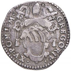 1 Testone - Gregory XV Radiant Madonna