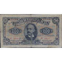 200 Mil Réis State Bonus, Series F