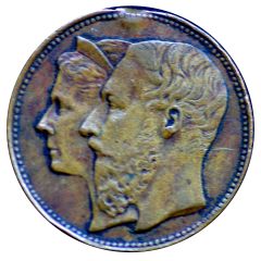 Token - Leopold II 25 years of the reign