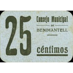25 Céntimos Benimantell
