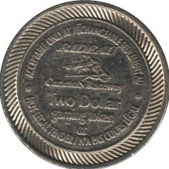 2 Dollar Gaming Token - Rideau Carleton Raceway Gloucester, Ontario
