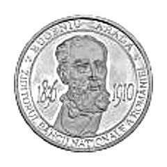 Medal - Eugeniu Carada - founder of the National Bank of Romania Silver