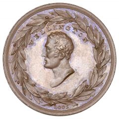 Medalet - George III Duke of Wellington, D.F. Loos, bronze