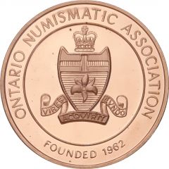 Medal - Ontario Numismatic Association Convention 2018 Kitchener, Ontario