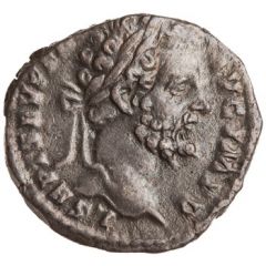 Denarius - Septimius Severus P M TR P III COS II P P, Minerva
