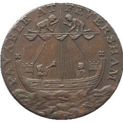 1/2 Penny Kent - Feversham / J. Crow