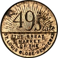 Advertising token - St Louis Globe - Democrat