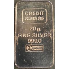 20 Gram Silver Credit Suisse