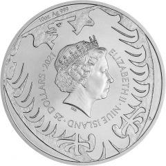 25 Dollars - Elizabeth II Czech Lion