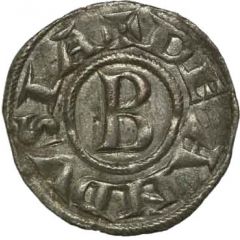Denier with circled cross - Bernard II