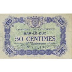 50 Centimes - Chambre de Commerce de Bar-le-Duc 55