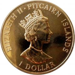 1 Dollar - Elizabeth II Establishment of Settlement