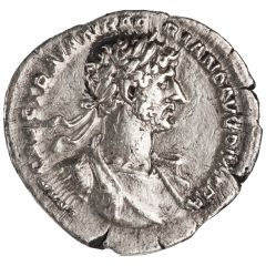Denarius - Hadrian PARTH F DIVI NER NEP P M TR P COS CONCORD, Concordia and Spes