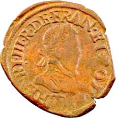 Double Tournois - Henri III Nantes mint, 1st type