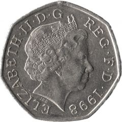 50 Pence - Elizabeth II 4th portrait, European Union