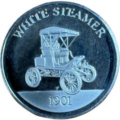 Franklin Mint - Collection of Antique Car Coins - Series 1 White Steamer