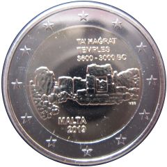 2 Euros TA’ ĦAĠRAT Temples