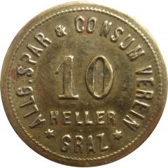 10 Heller - Allgemeine Spar and Consum Verein Graz