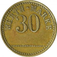 30 Pfennig Werth-Marke