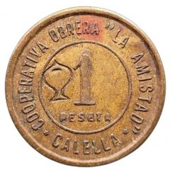 1 Peseta - La Amistad de Calella