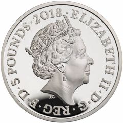 5 Pounds - Elizabeth II Widows Left Behind, Silver Proof