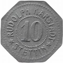 10 Pfennig - Stettin Rudolph Karstadt