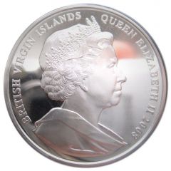 10 Dollars - Elizabeth II Queen Elizabeth I - Above Ship, Silver Proof
