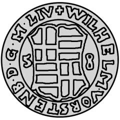 1/2 Mark - Wilhelm von Fürstenberg and Wilhelm von Brandenburg Riga