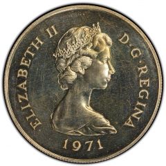 25 New Pence - Elizabeth II Barbary Ape, Silver Proof