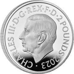 2 Pounds - Charles III Henry VIII, Silver Proof