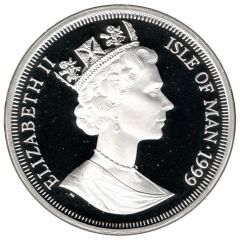 1 Crown - Elizabeth II Queen Mother - Wedding, silver proof issue