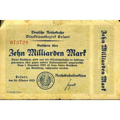 10 000 000 000 Mark Reichsbahndirektion