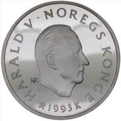 100 Kroner - Harald V 1994 Olympics - Alpine Skiing