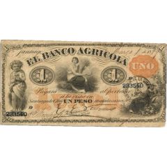 1 Peso Banco Agricola