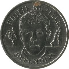 Token - Sainsbury`s Official England Squad 1998 Philip Neville