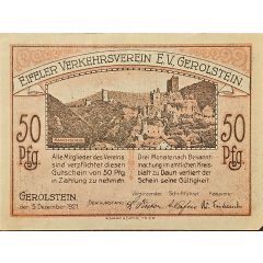 50 Pfennigs Gerolstein, Eifeler Verkehrsverein