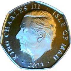 50 Pence - Charles III Peregrine falcon