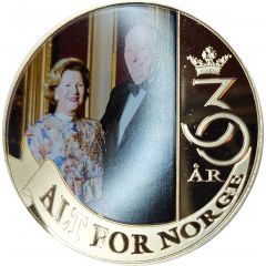 Medal - Alt For Norge 1991-2021 Norges Kongepar